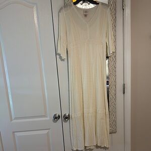 Knox Rose Cream Flutter Sleeve Sundress